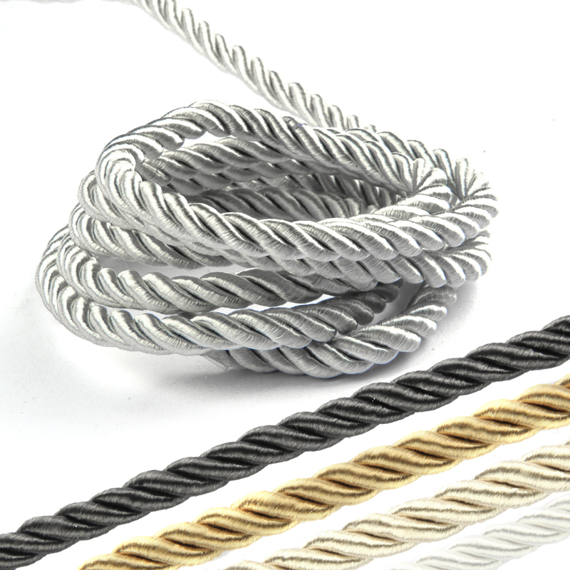 Cord Trim Twisted - 5YD/Lot 8Mm Memutar Tali Kabel Tali