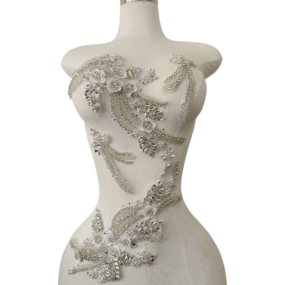 Sew On Rhinestone - Aksesoris Hiasan Gaun Pengantin Jahitan Tangan