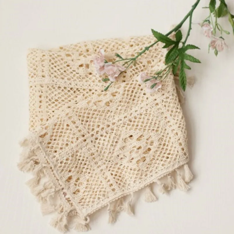 Tassel Fringe Trim - Matras fotografi baru lahir, alas renda