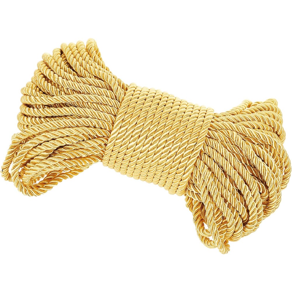 Cord Trim Twisted - Tali emas 6mm 27 yard tali