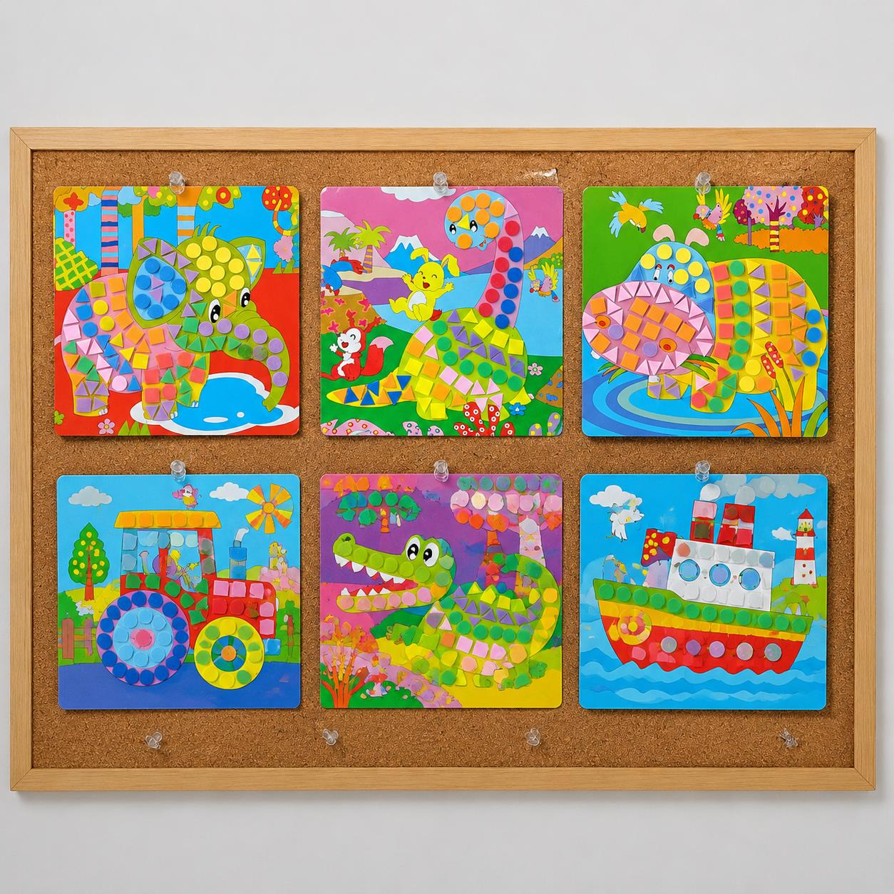 Embellishments For Scrapbooking - Lembaran Mosaik Busa 3D – Stiker