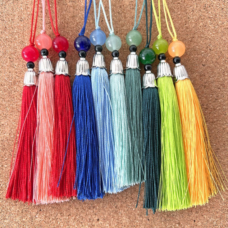 Beaded Trim Fringe - 5/10/20 Buah Rumbai Lembut Halus Buatan