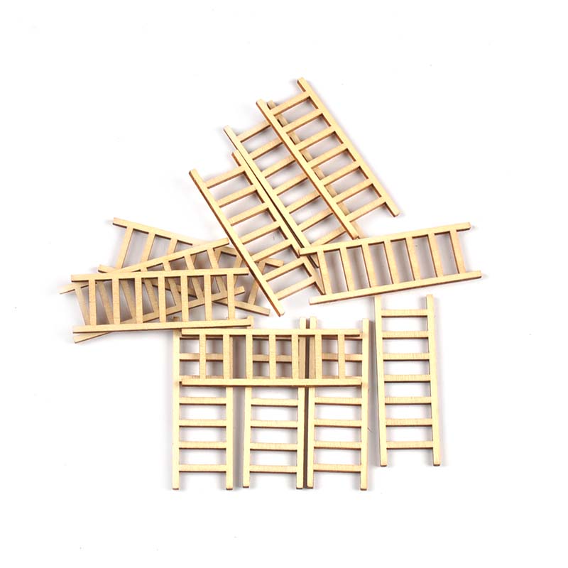 Craft Embellishments - 20 buah/Lot 20x60mm tangga alami kayu