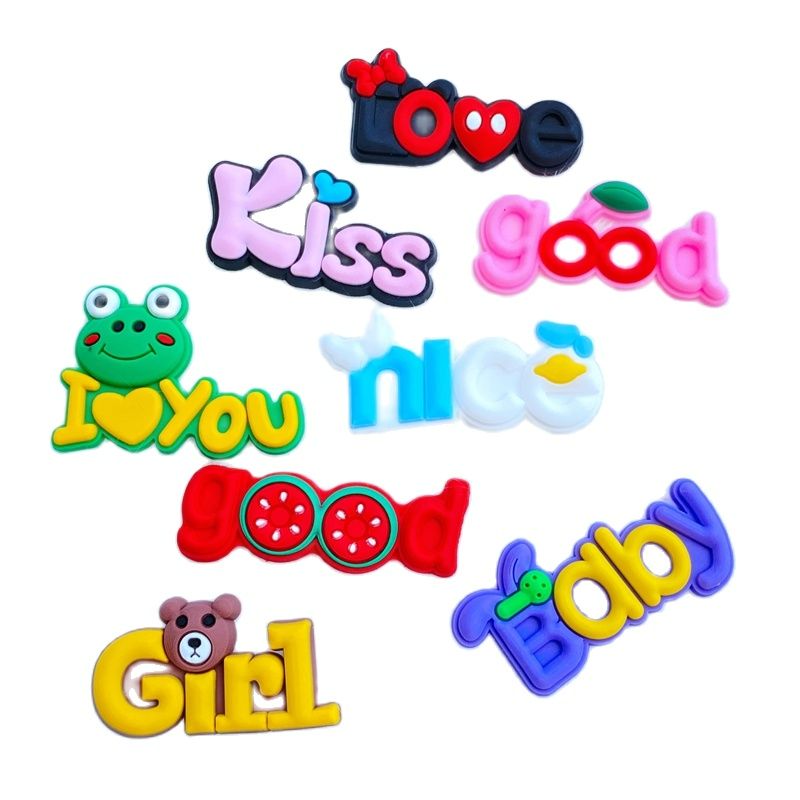 Embellishment Glue Craft - 20 Buah Baru Mini Huruf Yang