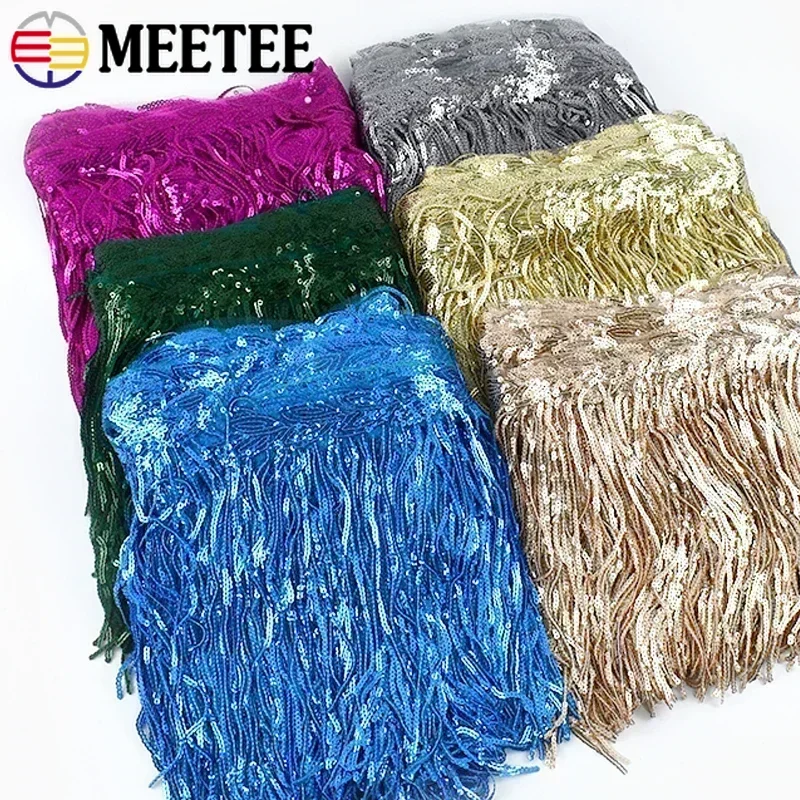 3/5 Yard 20cm Rumbai Payet Ber - Fringe Ribbon Sewing ulasan dan harga