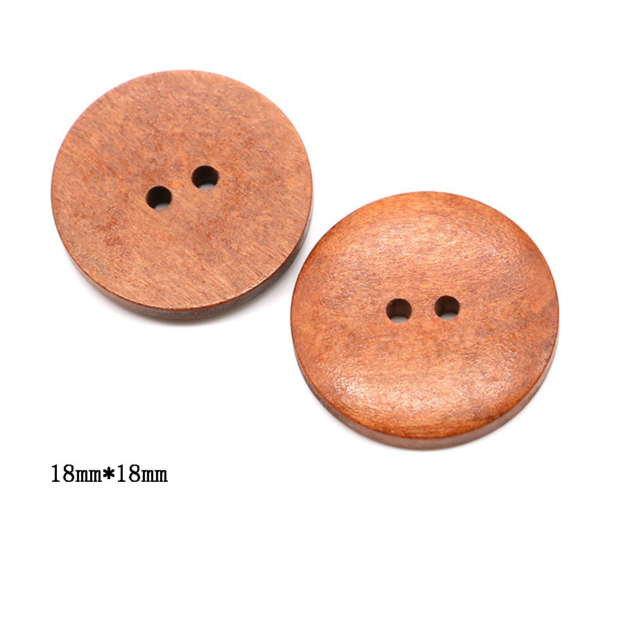 10 buah 18mm kancing kayu bula - Embellishments For Scrapbooking ulasan dan harga