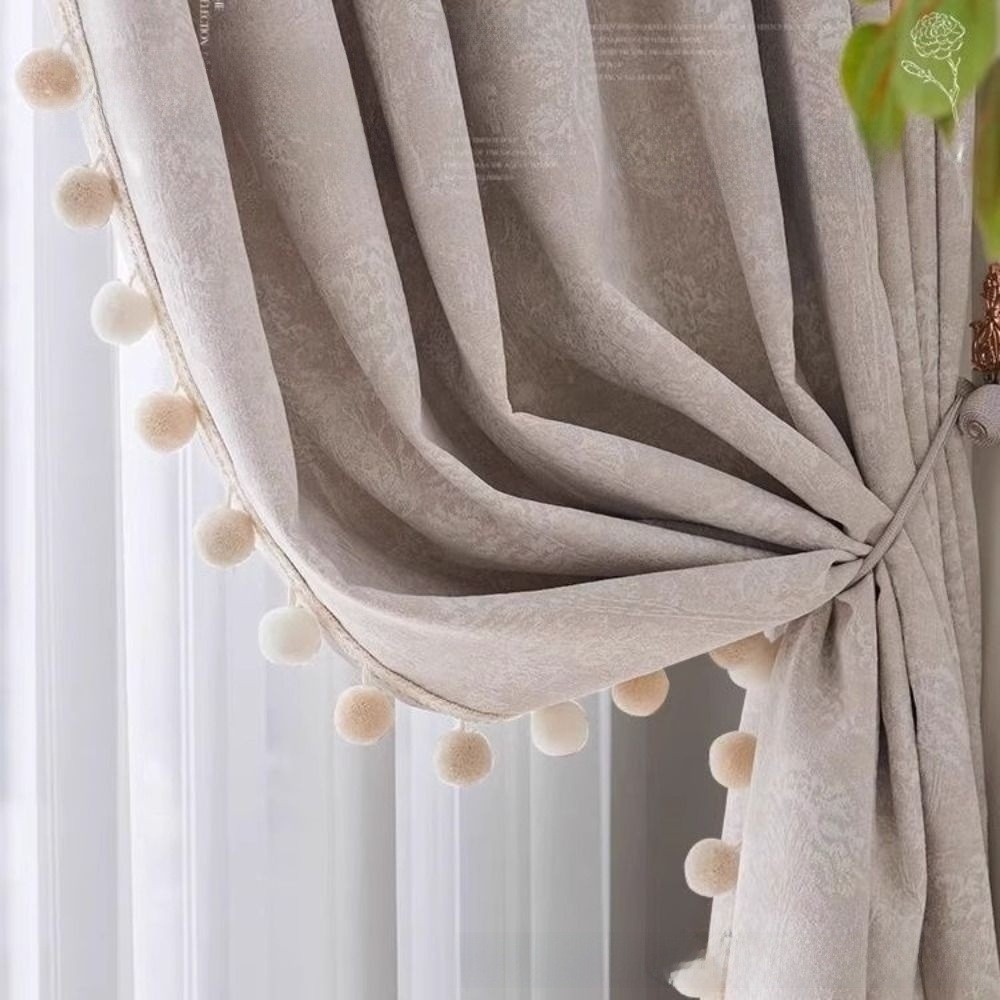 Pita Rumbai Pom Pom 25M 3cm un - Tassel Fringe Trim ulasan dan harga