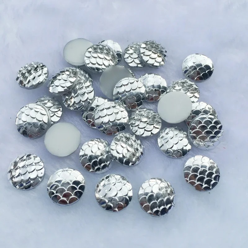 80 Buah 12Mm Sisik Ikan Putri  - Embellishment Glue Craft ulasan dan harga