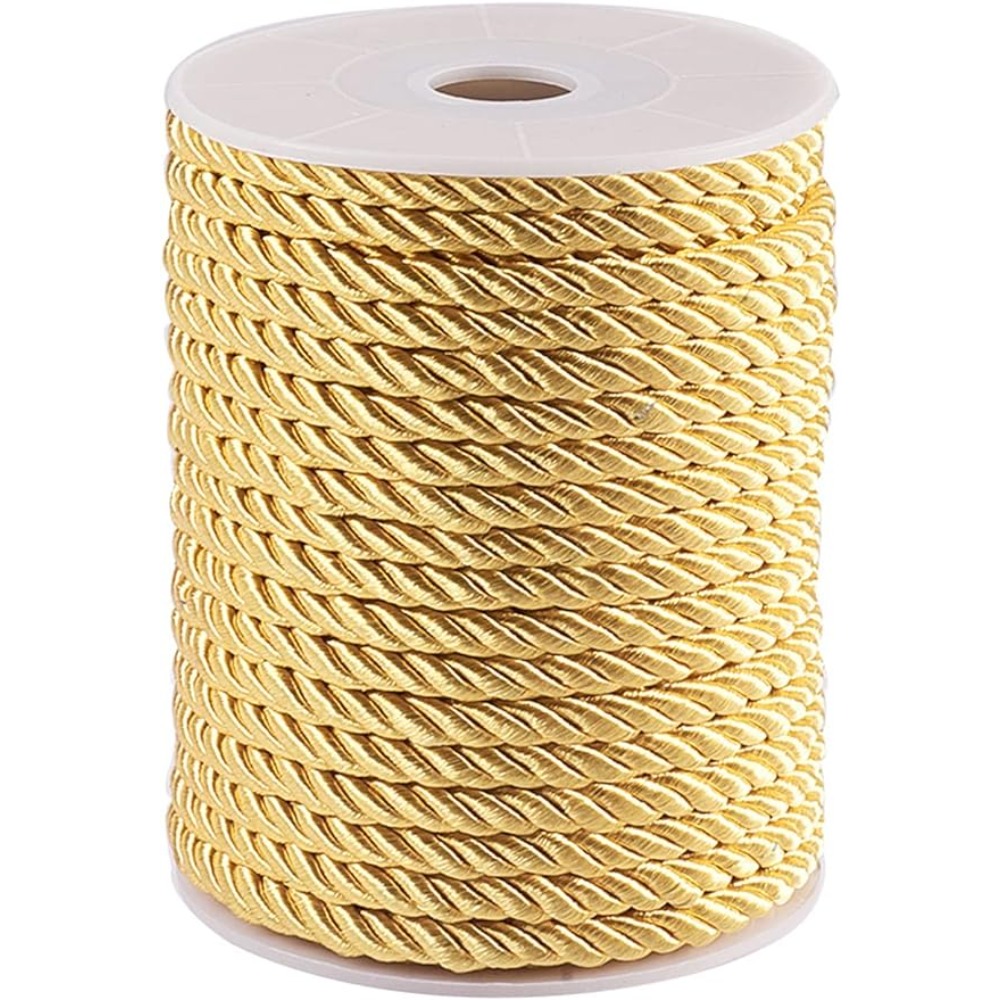 Tali sutra Pilin tali emas, 5m - Cord Trim Twisted ulasan dan harga