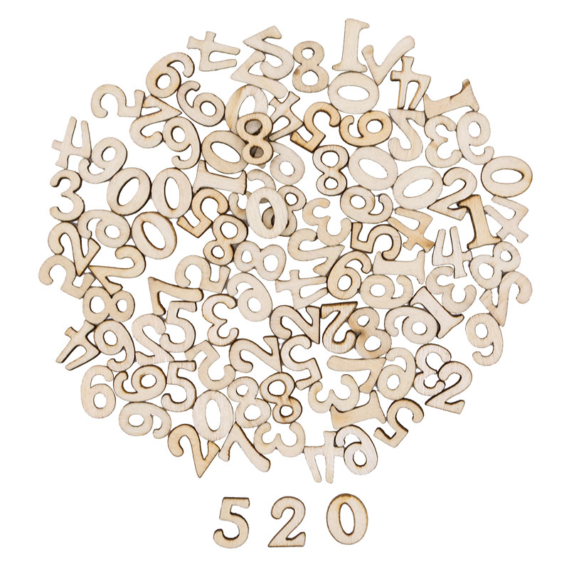 100 buah huruf angka alfabet k - Craft Embellishments ulasan dan harga