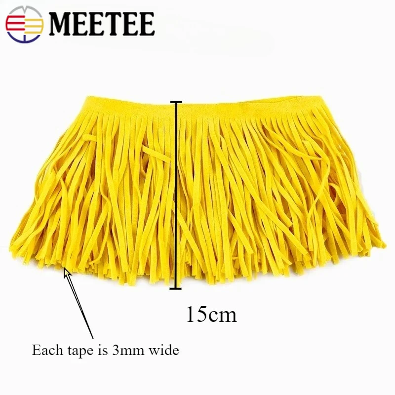2-5M 15cm Rumbai Suede Pita Re - Fringe Ribbon Sewing ulasan dan harga