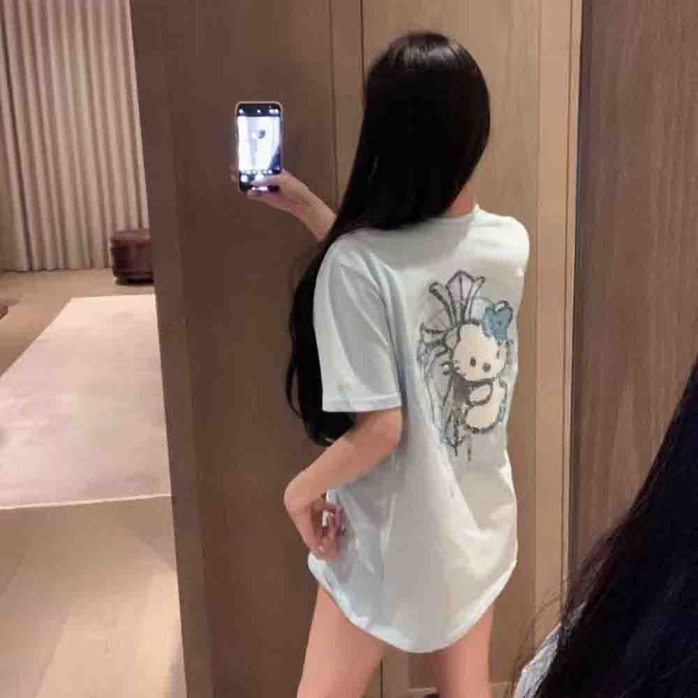 Kaos Wanita Motif Berlian Hell - Embellish Knit ulasan dan harga