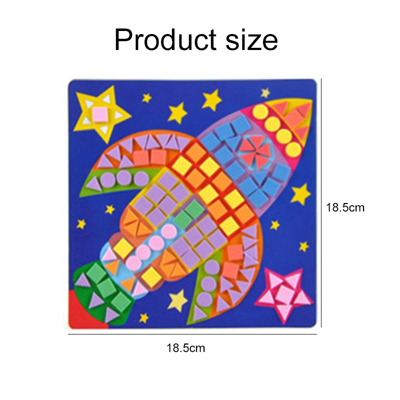 Lembaran Mosaik Busa 3D – Stik - Embellishments For Scrapbooking ulasan dan harga