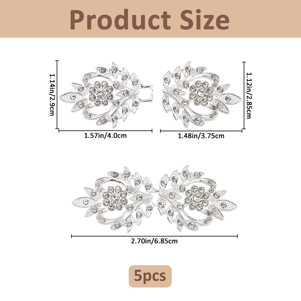 5 Pasang Jepitan Jubah Berhias - Sew On Rhinestone ulasan dan harga