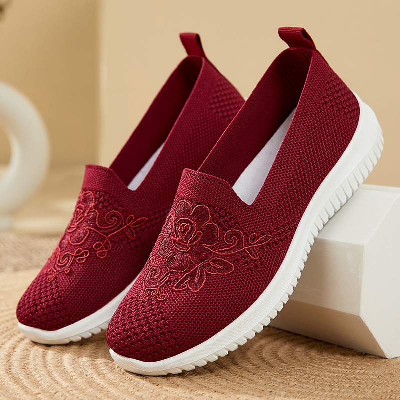 Sepatu Slip On Jaring Rajut Bo - Embellish Knit ulasan dan harga
