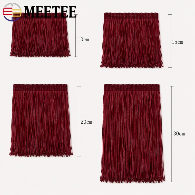 5/10 Yard 10-30Cm Pita Poliest - Fringe Ribbon Sewing ulasan dan harga