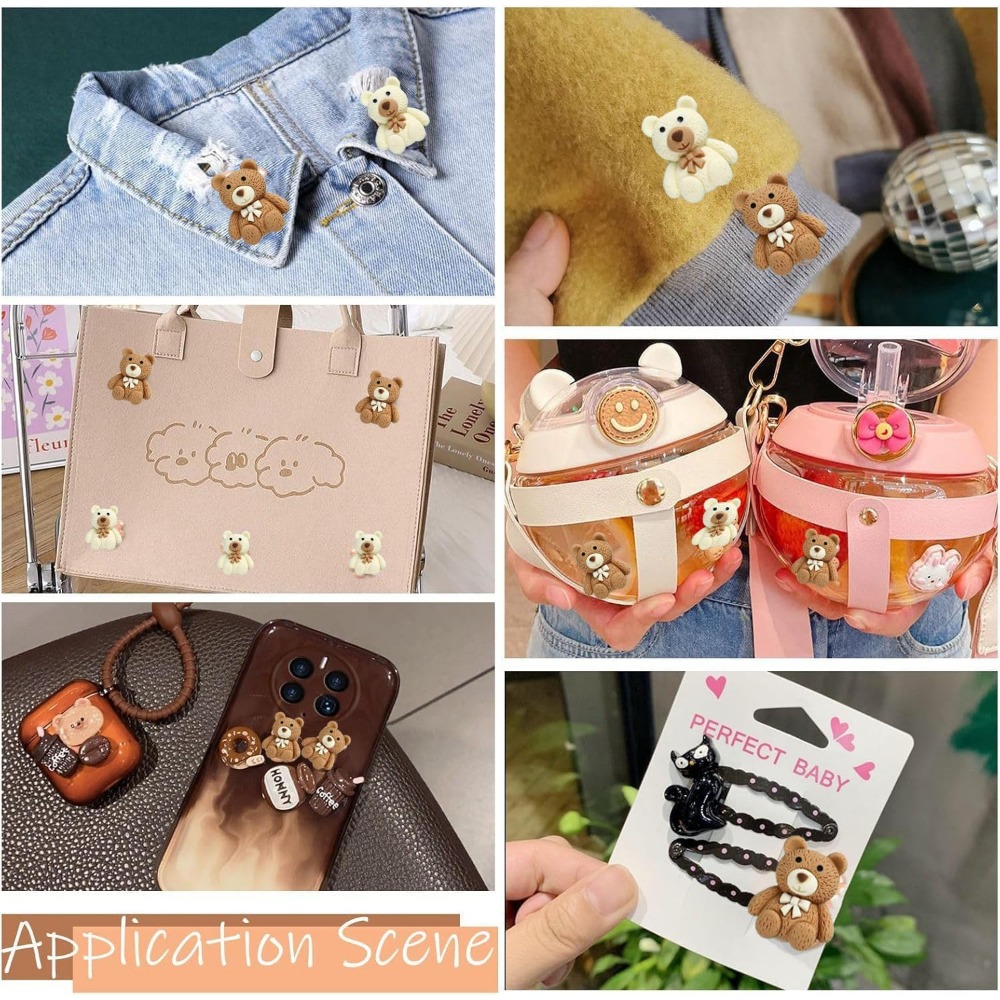 10-100 Buah Kartun Beige Kopi  - Embellishments For Scrapbooking ulasan dan harga