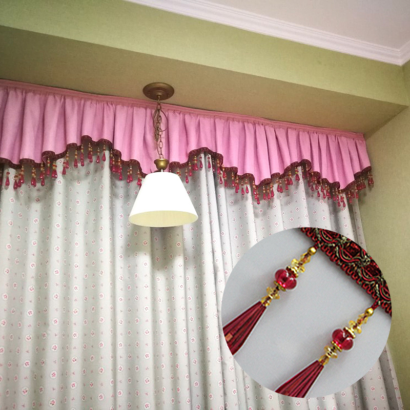 1M Liontin Kristal Rumbai Mani - Beaded Trim Fringe ulasan dan harga