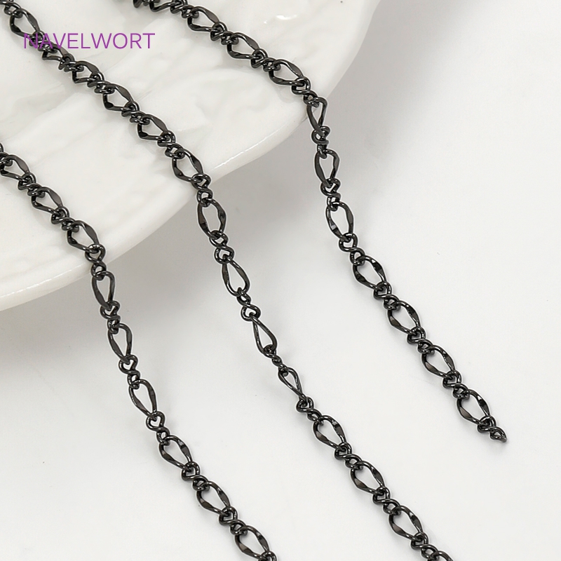 Rantai Tipis Oval Warna Hitam  - Embroidery Craft ulasan dan harga