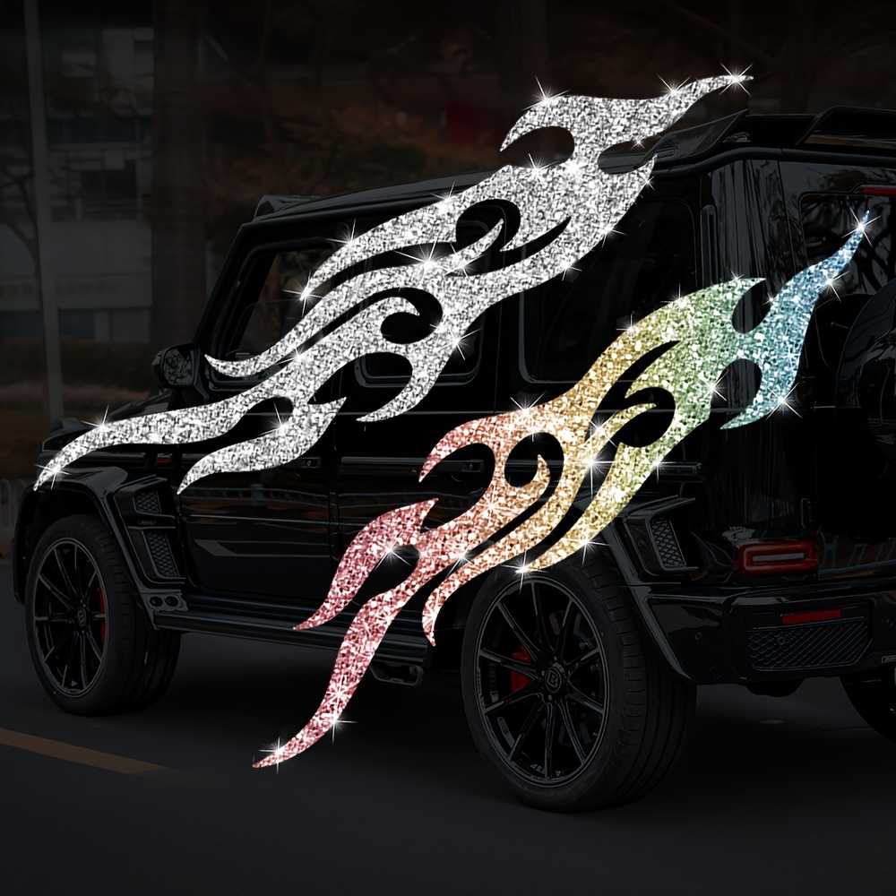1 Pasang Stiker Motor Api Glit - Glitter Vinyl Roll ulasan dan harga