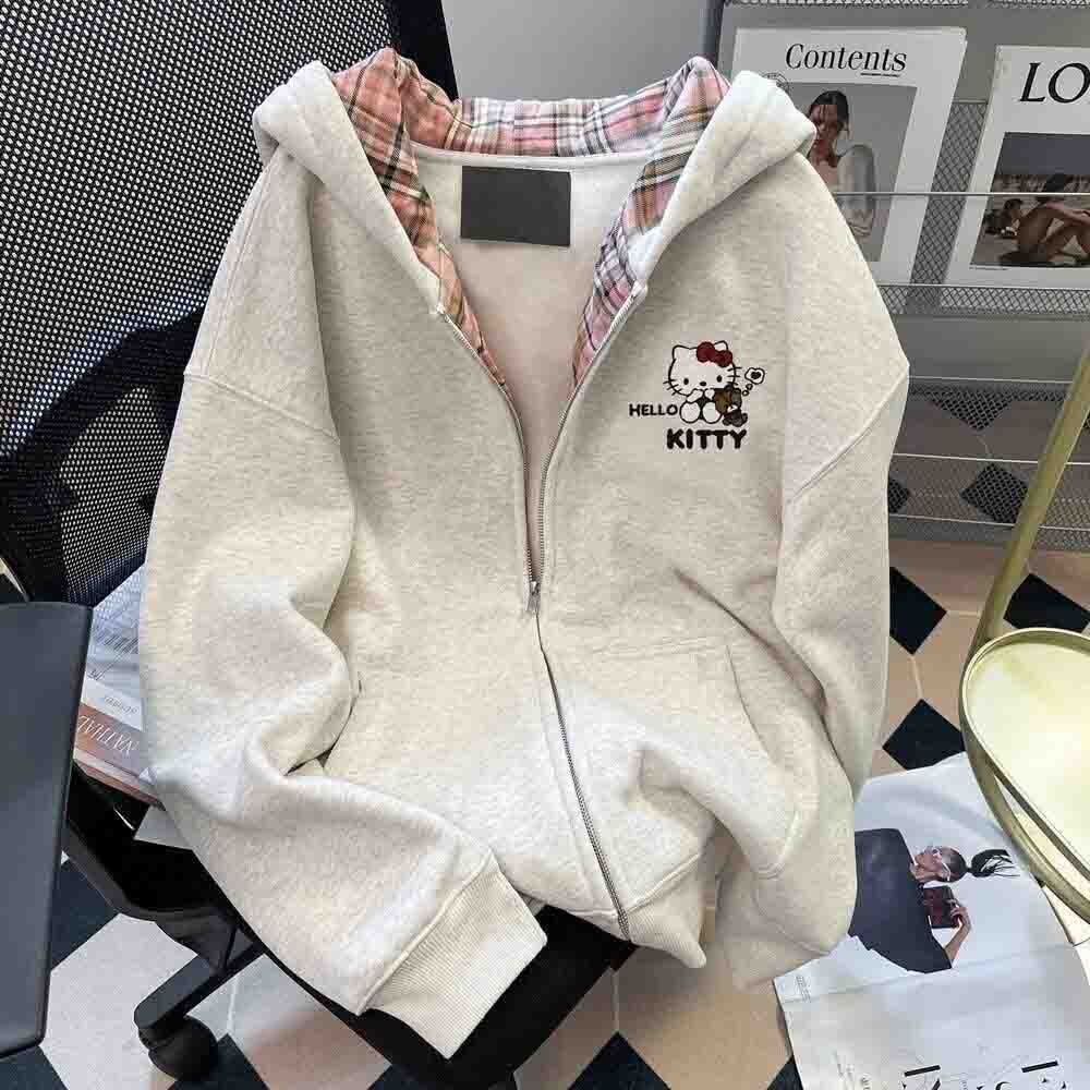 Sweater Hoodie Wanita Hello Ki - Embellish Knit ulasan dan harga