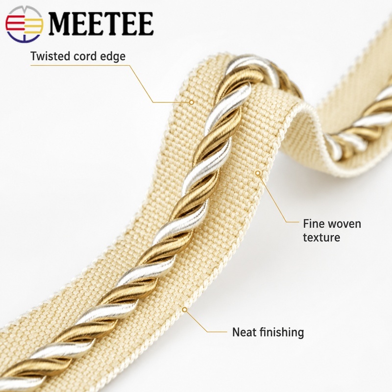 2/5/10/12M Meetee Tali Kepang  - Cord Trim Twisted ulasan dan harga
