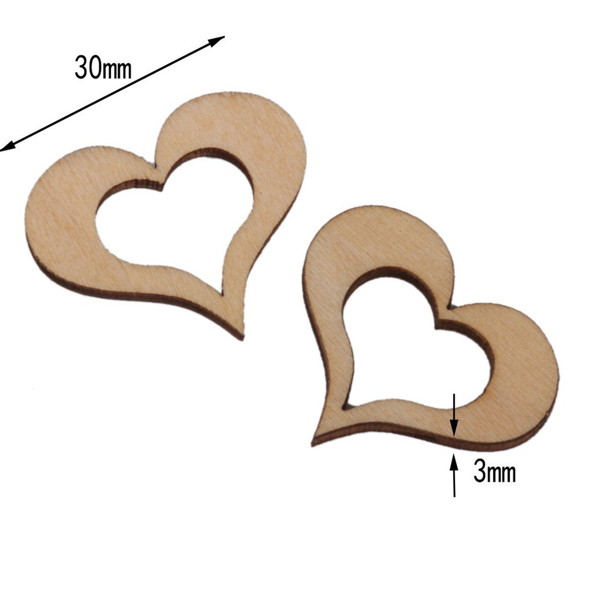 50 Buah Cakram Kayu Bentuk Hat - Embellishments For Scrapbooking ulasan dan harga