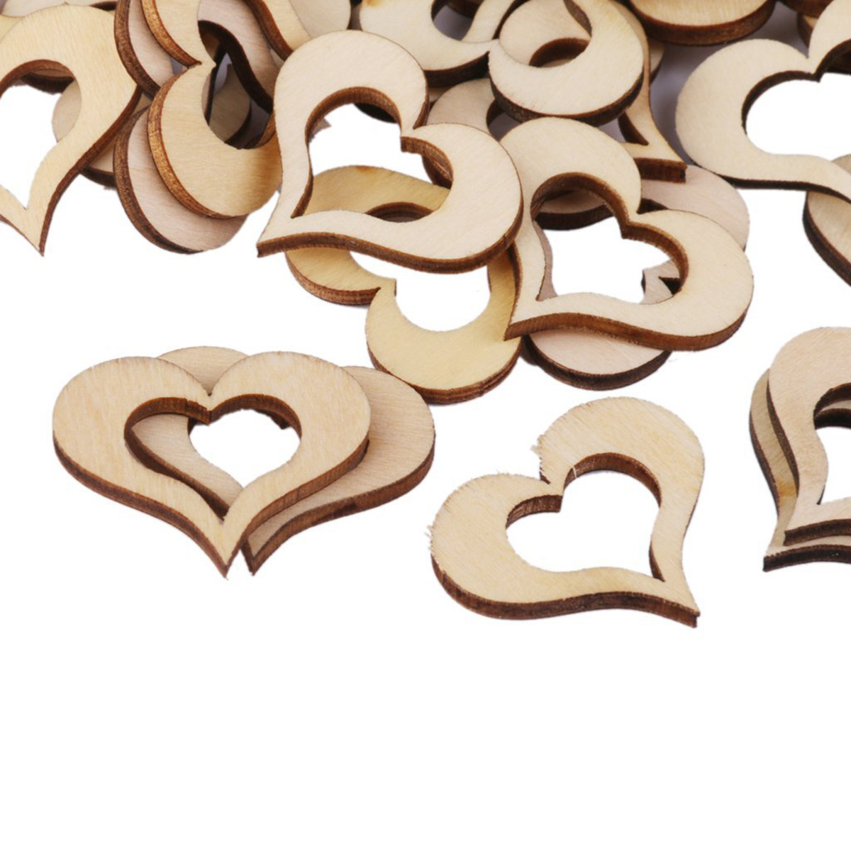 50 Buah Cakram Kayu Bentuk Hat - Embellishments For Scrapbooking ulasan dan harga
