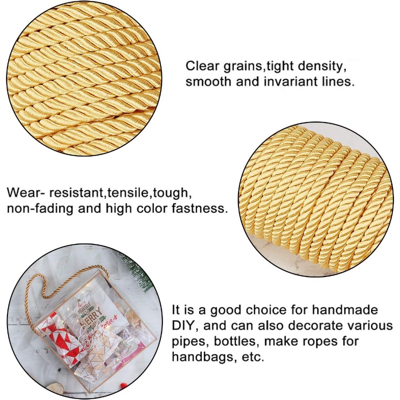 1 gulungan 8mm 20 yard kabel u - Cord Trim Twisted ulasan dan harga