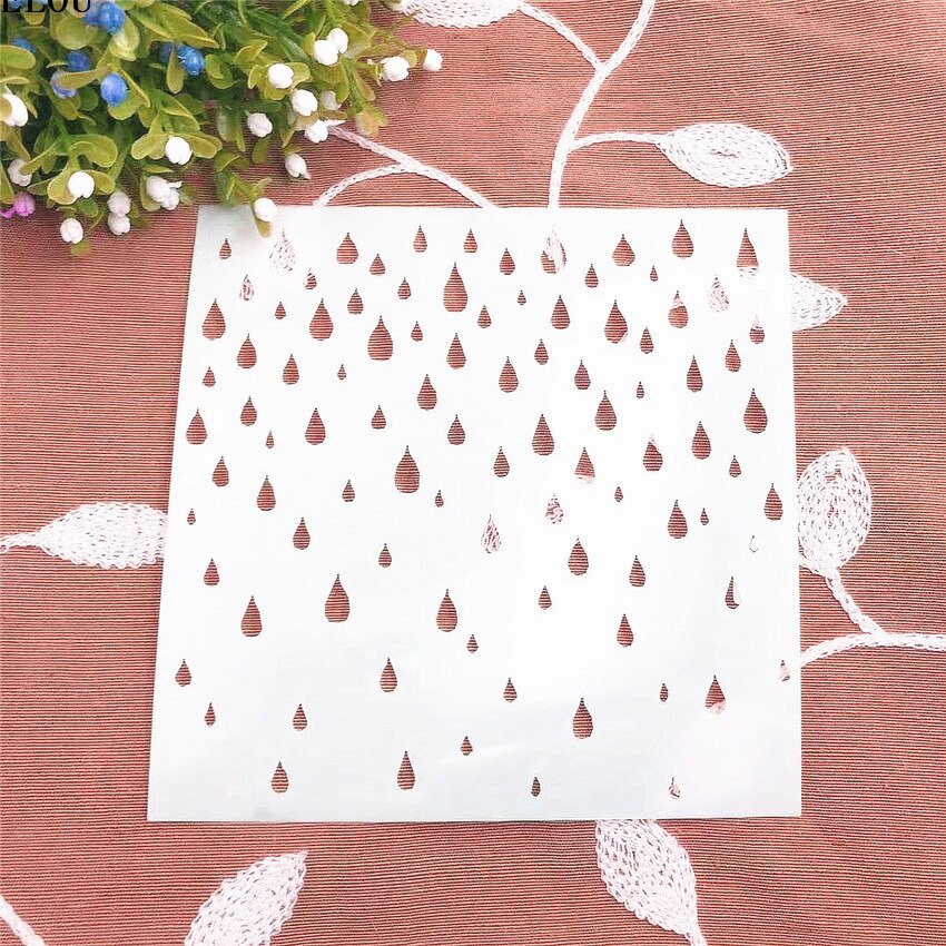 15*15 Hujan Buku Tempel Stensi - Embellishments For Scrapbooking ulasan dan harga