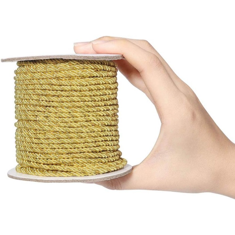 Tali kabel Pilin logam 3mm / 3 - Cord Trim Twisted ulasan dan harga