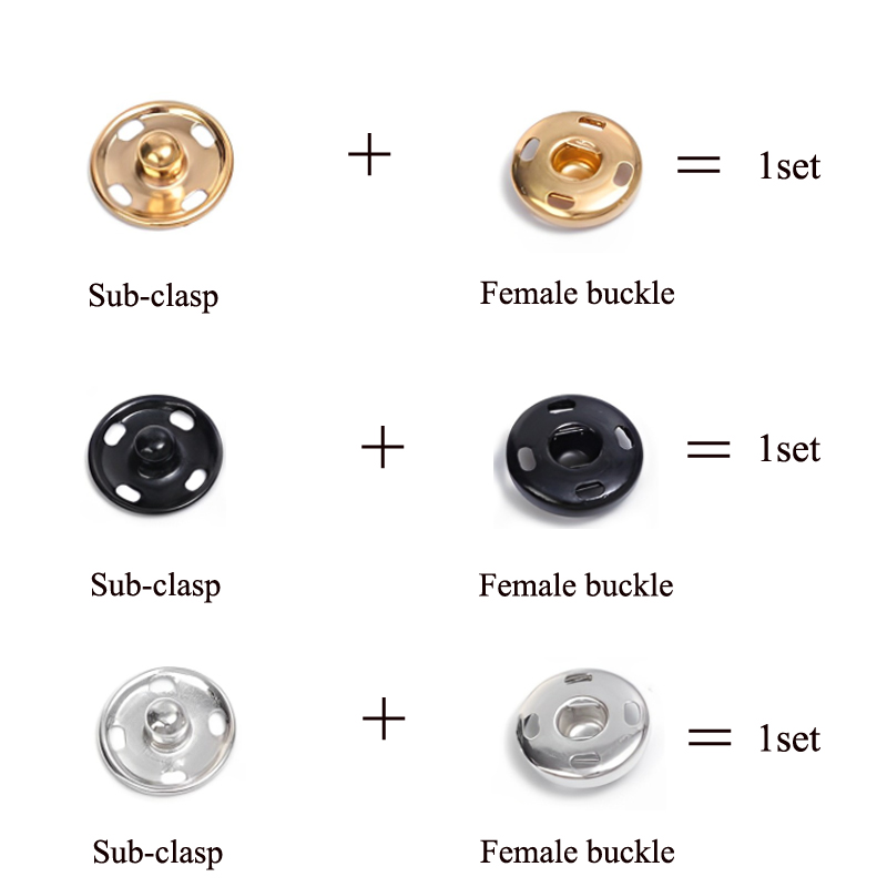 10/50 Set 8-10Mm Kancing Jepre - Iron On Stud Set ulasan dan harga