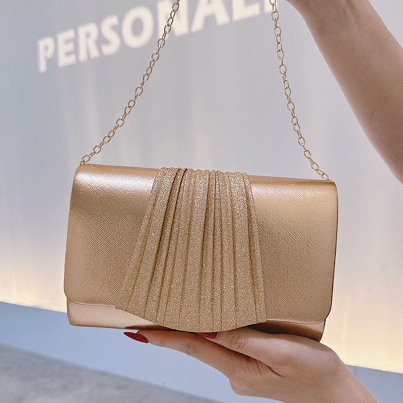 Tas Clutch Malam Kecil Emas un - Tassel Fringe Trim ulasan dan harga