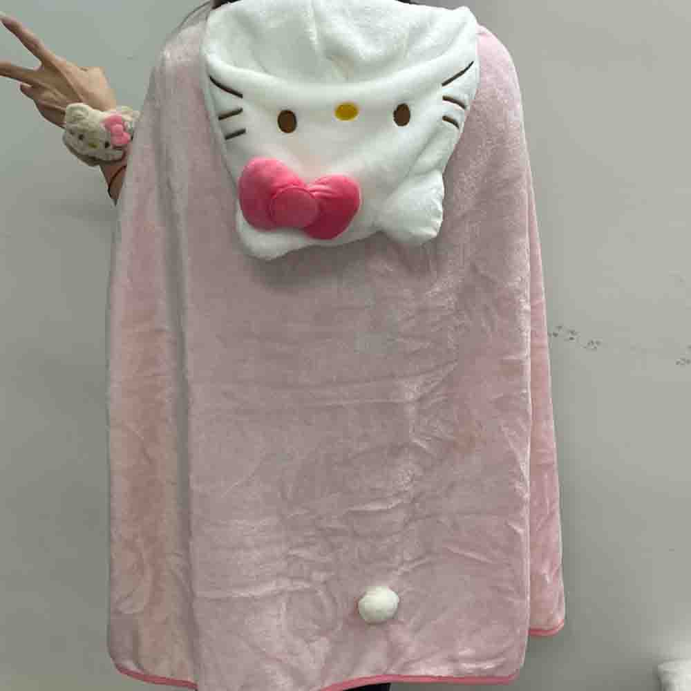 Selimut Hoodie Hello Kitty Luc - Embellish Knit ulasan dan harga