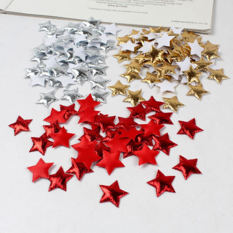 100 buah bintang emas/perak un - Embellishments For Scrapbooking ulasan dan harga