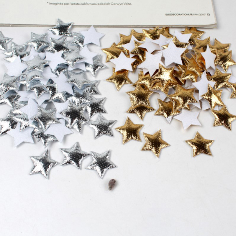 100 buah bintang emas/perak un - Embellishments For Scrapbooking ulasan dan harga